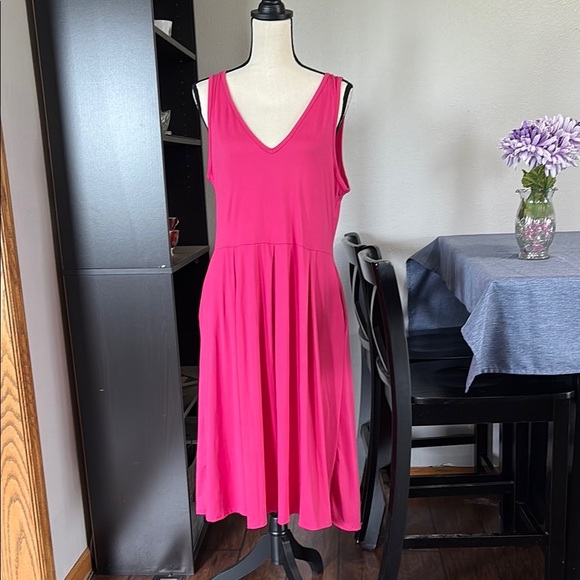 Women’s Size XL 24seven Pink Tank Dress With Pockets - Picture 1 of 6